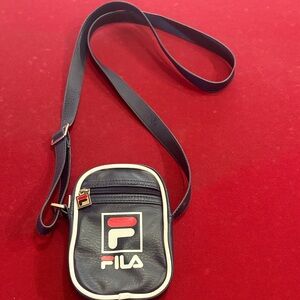 FILA Navy and White cross bag